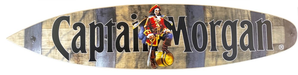 Captain Morgan Sign 4 Foot Surfboard