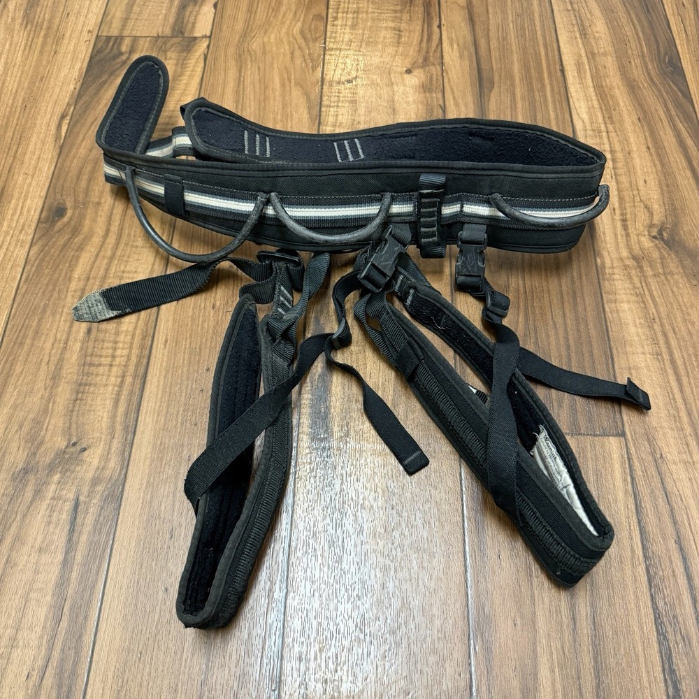 Vintage Arcteryx Climbing Harness Adjustable Black Size Large