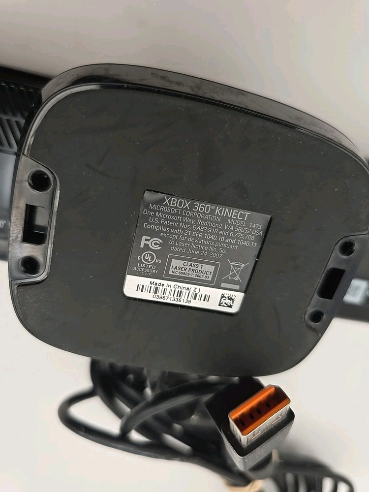 OEM Microsoft Xbox 360 Kinect Bundle Sensor Model 1414 Black W/ Two Games