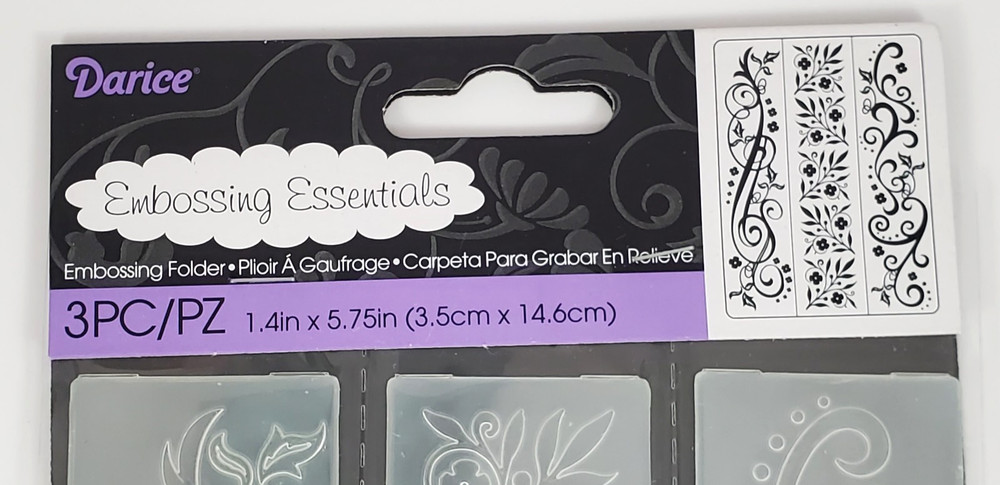 2013 Darice-Embossing Essentials-Embossing Folder Set -Flourishes-3pc