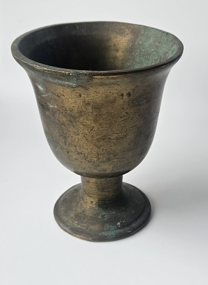 Antique Heavy 5" Brass Mortar 1.3kg