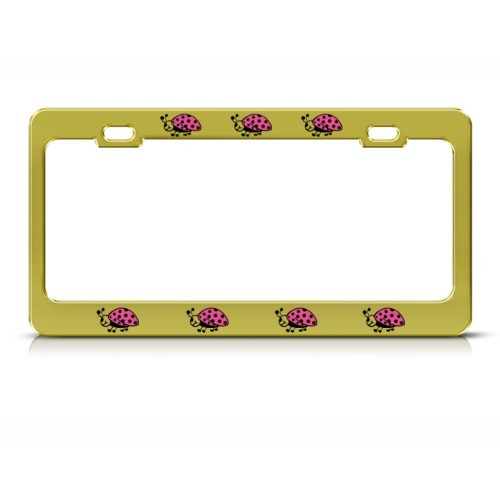 LADYBUG LADYBUGS LADY BUG Metal License Plate Frame Tag Holder