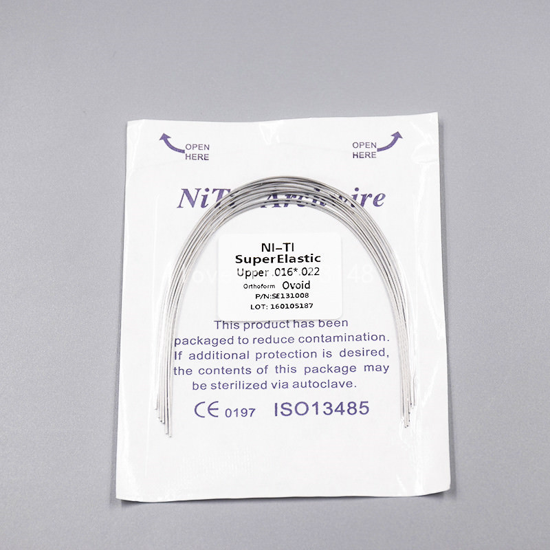 Dental Orthodontic NITI Super Elastic Rectangular Arch Wire Ovoid All Size 10Pcs