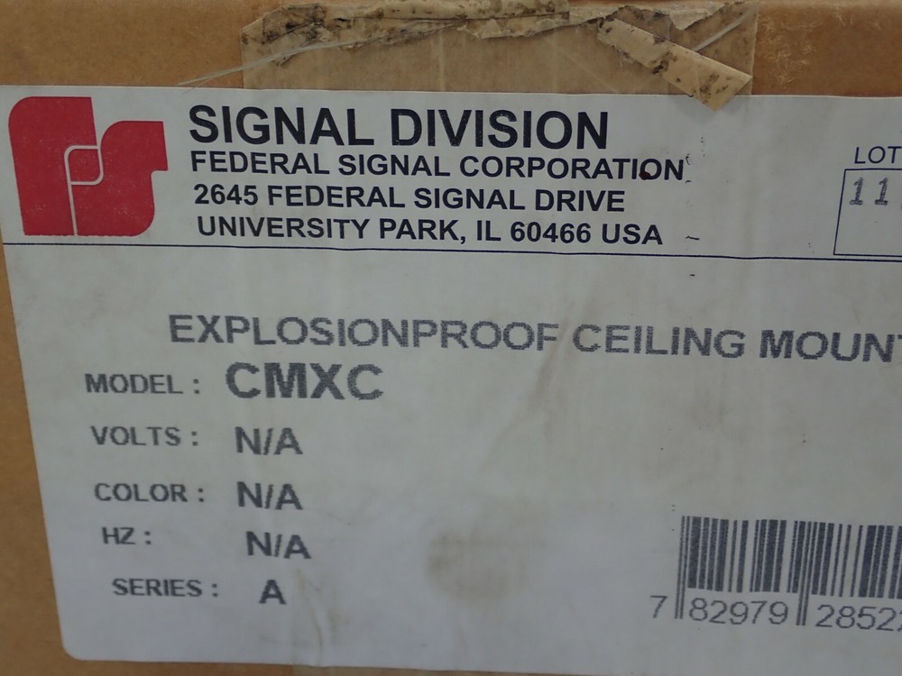 FEDERAL SIGNAL CMXC EXPLOSION PROOF CEILING MOUNT NEW