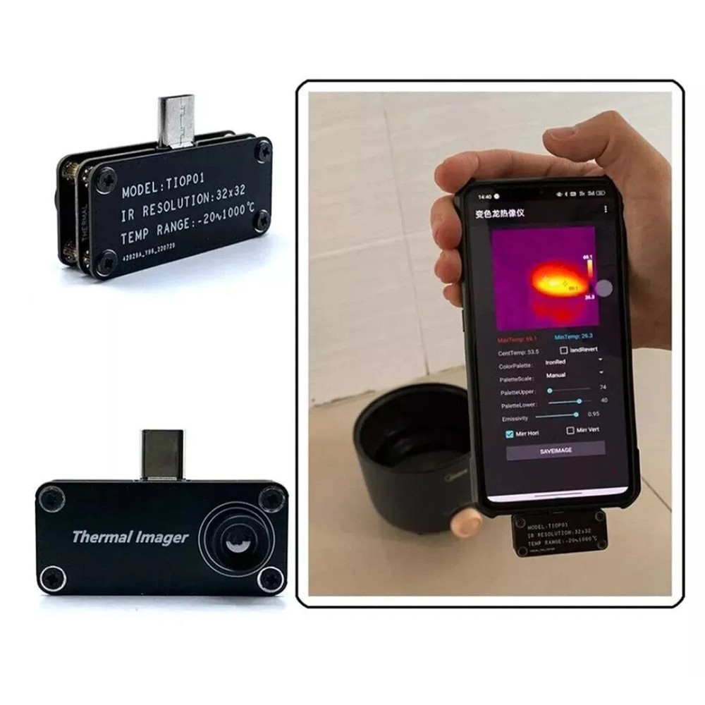 For Android Compatible Infrared Thermal Imaging Camera User Friendly Interface