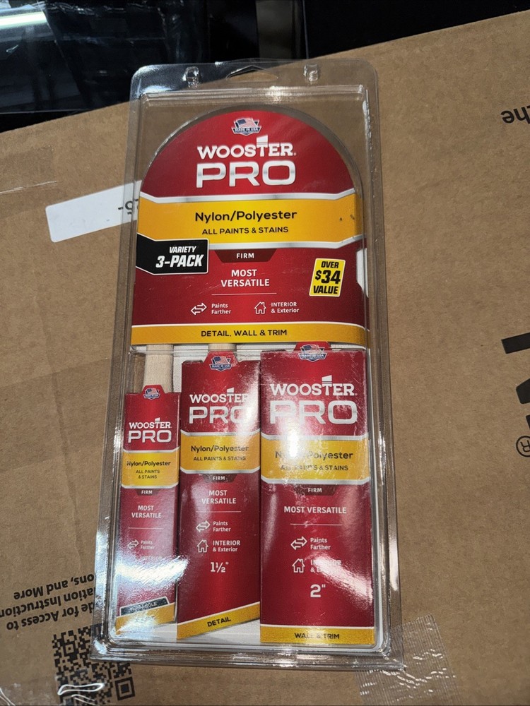 Wooster Pro Paint Brushes 1” 1 1/2” And 2”