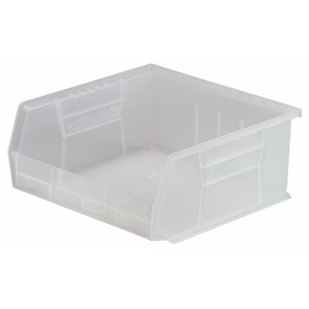 Akro-Mils 30250Sclar Hang & Stack Storage Bin, Plastic, Clear, 7 In H, 16 1/2