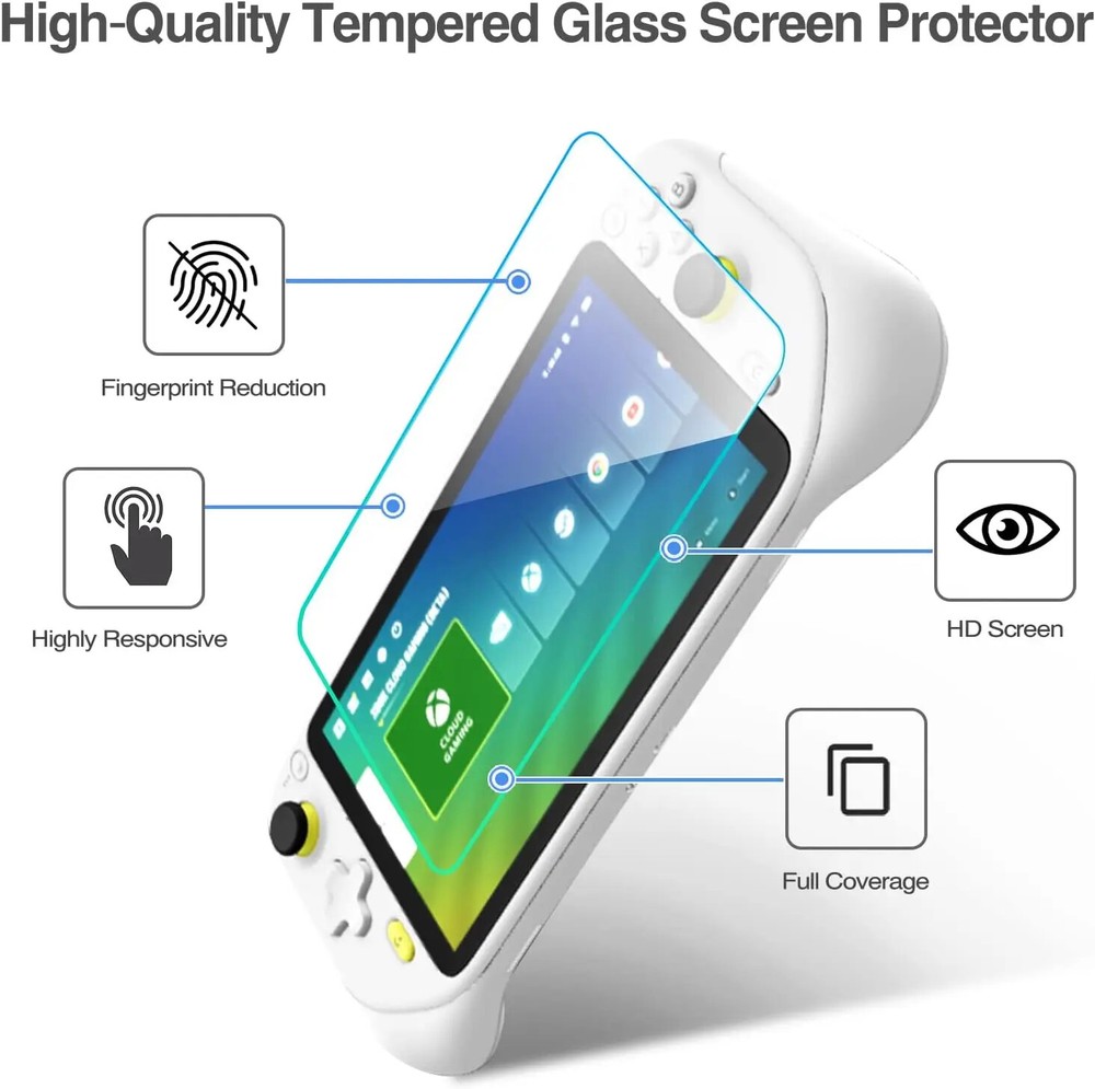 2PCS Logitech G Cloud Gaming Handheld Console Tempered Glass Screen Protector