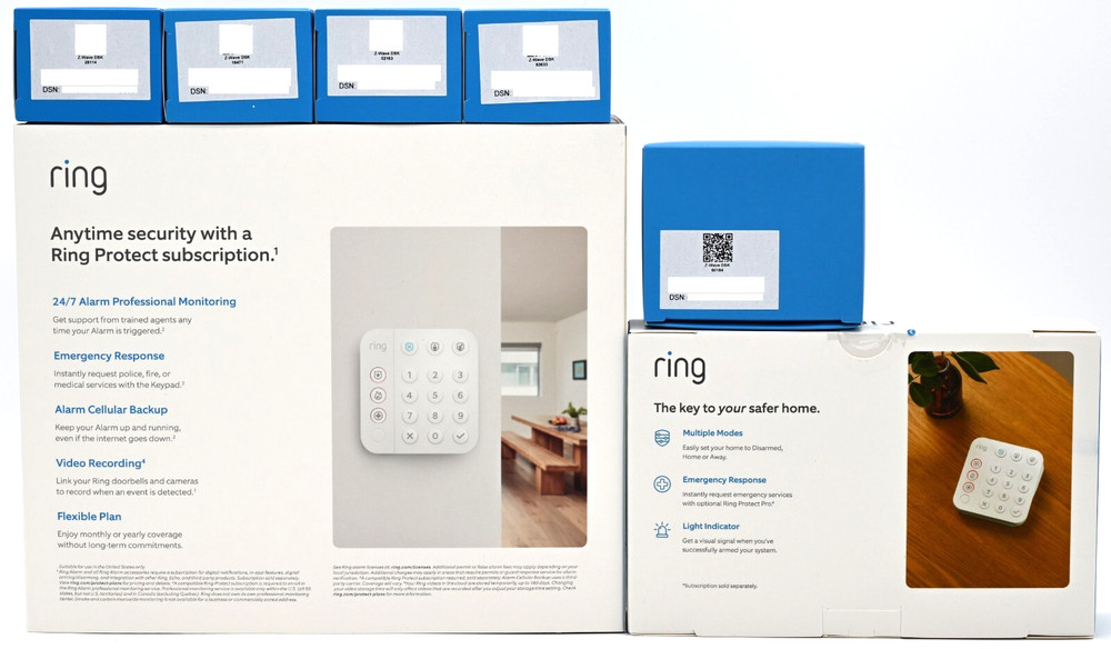 New Ring Alarm 14 Piece Kit 2nd Generation Home Security System - White
