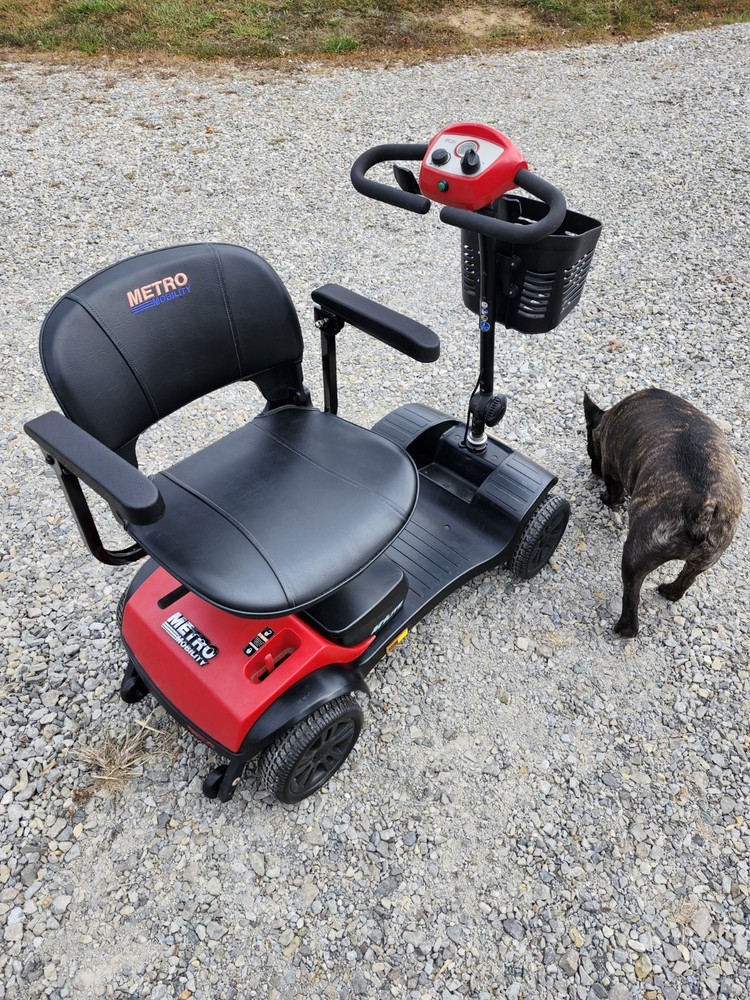 Metro Mobility M1 LITE Folding Mobility Scooter - Red