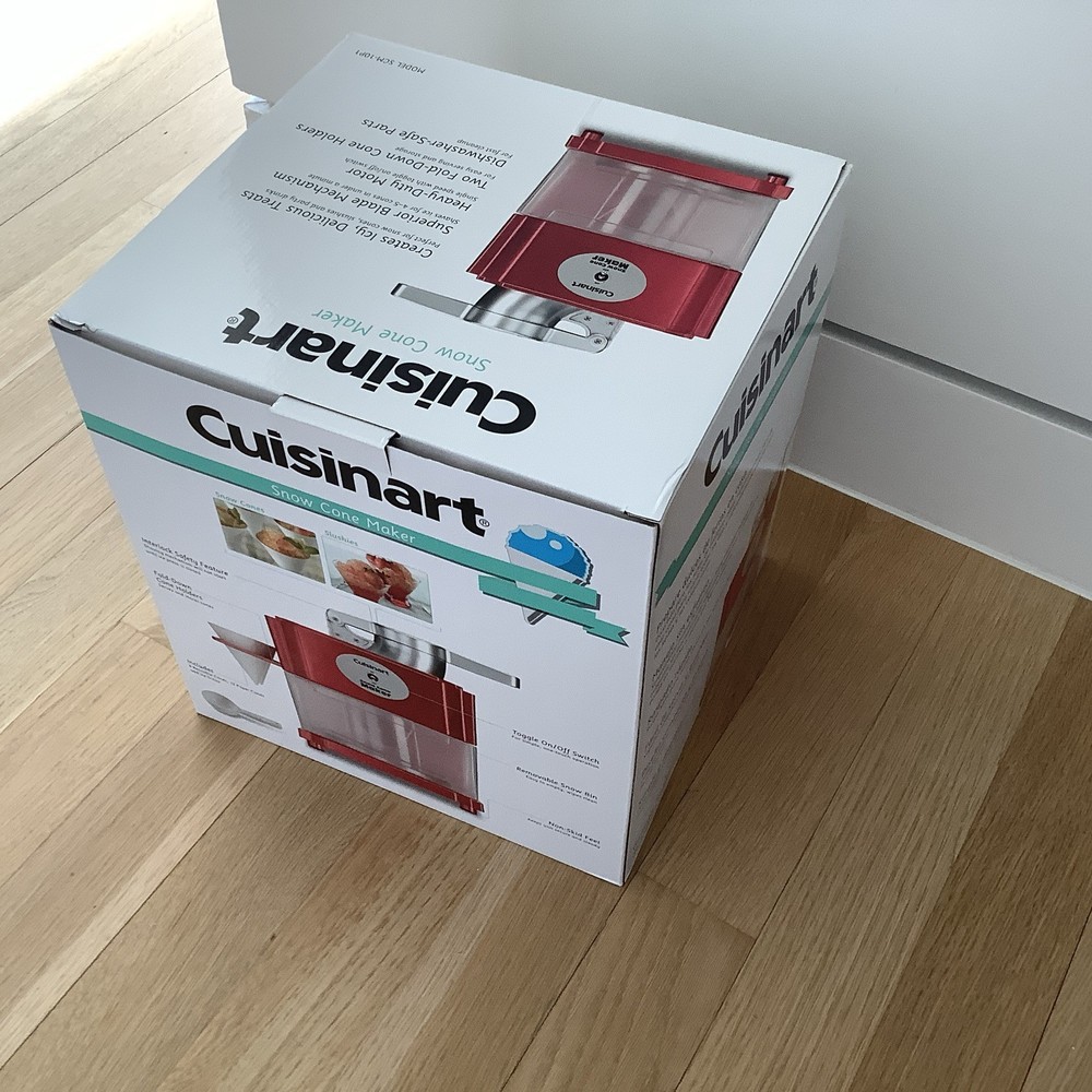 Cuisinart SCM-10P1 Red Snow Cone Maker  new in box