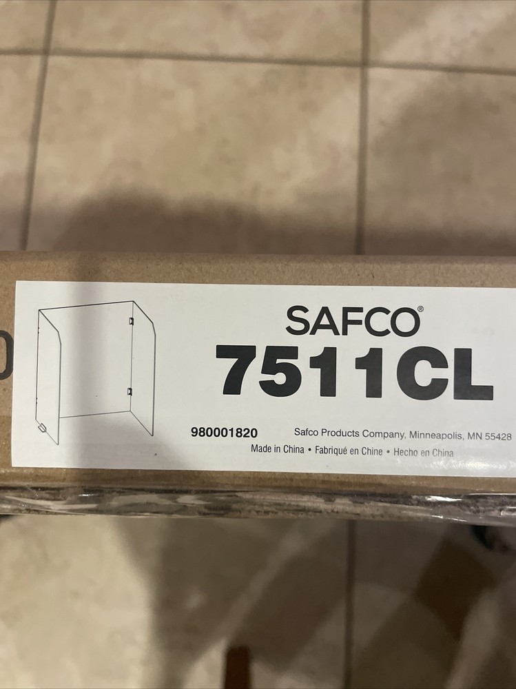 Safco - Partition Sneeze Guard 3-Side Hinged Wellness Screen