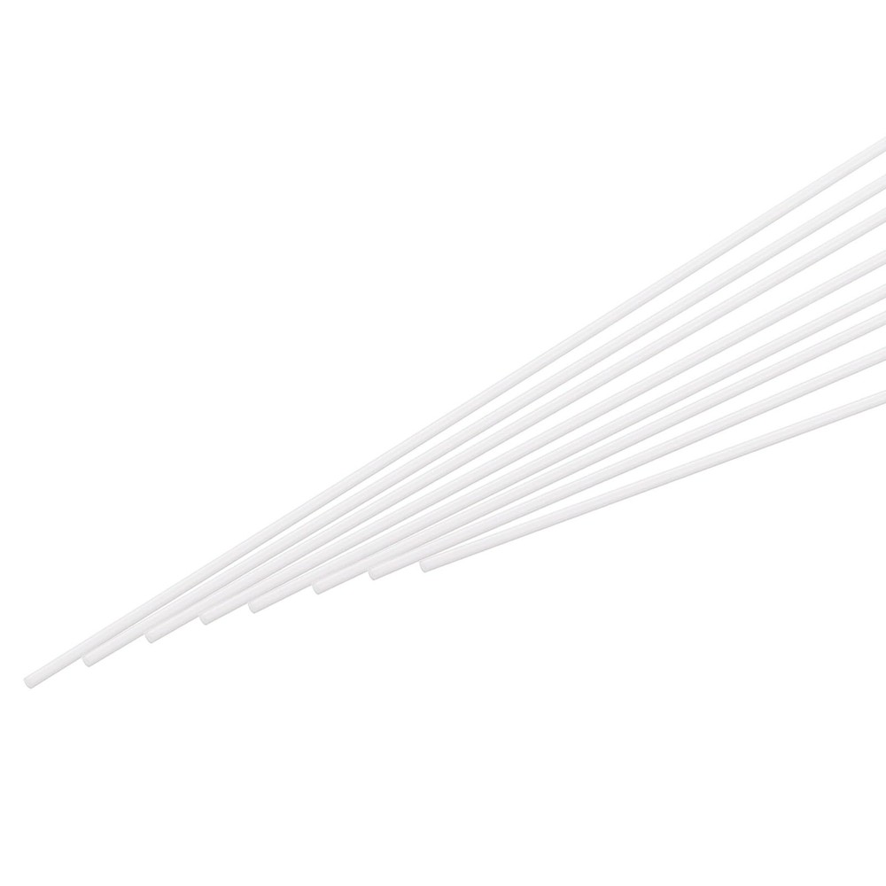 ABS Plastic Rod Round Solid Bar 0.8 mm x 500 mm White for DIY Model Material ...