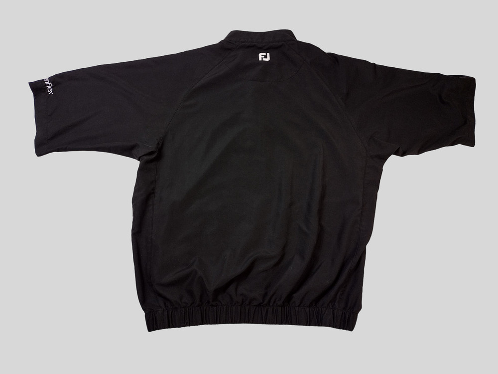 FootJoy Golf Pullover Windbreaker 1/4 Zip - GenFlex - Jacket Men Medium Black