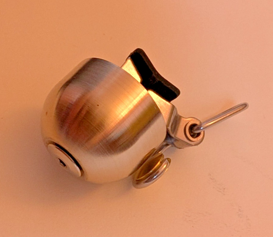 Spurcycle Bicycle Bell - original raw plus gold