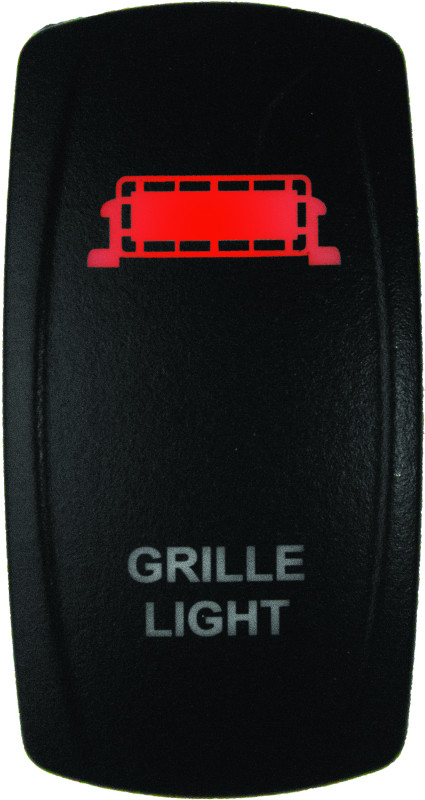 DragonFire Racing Lighted Switch Grill Light On/Off Red