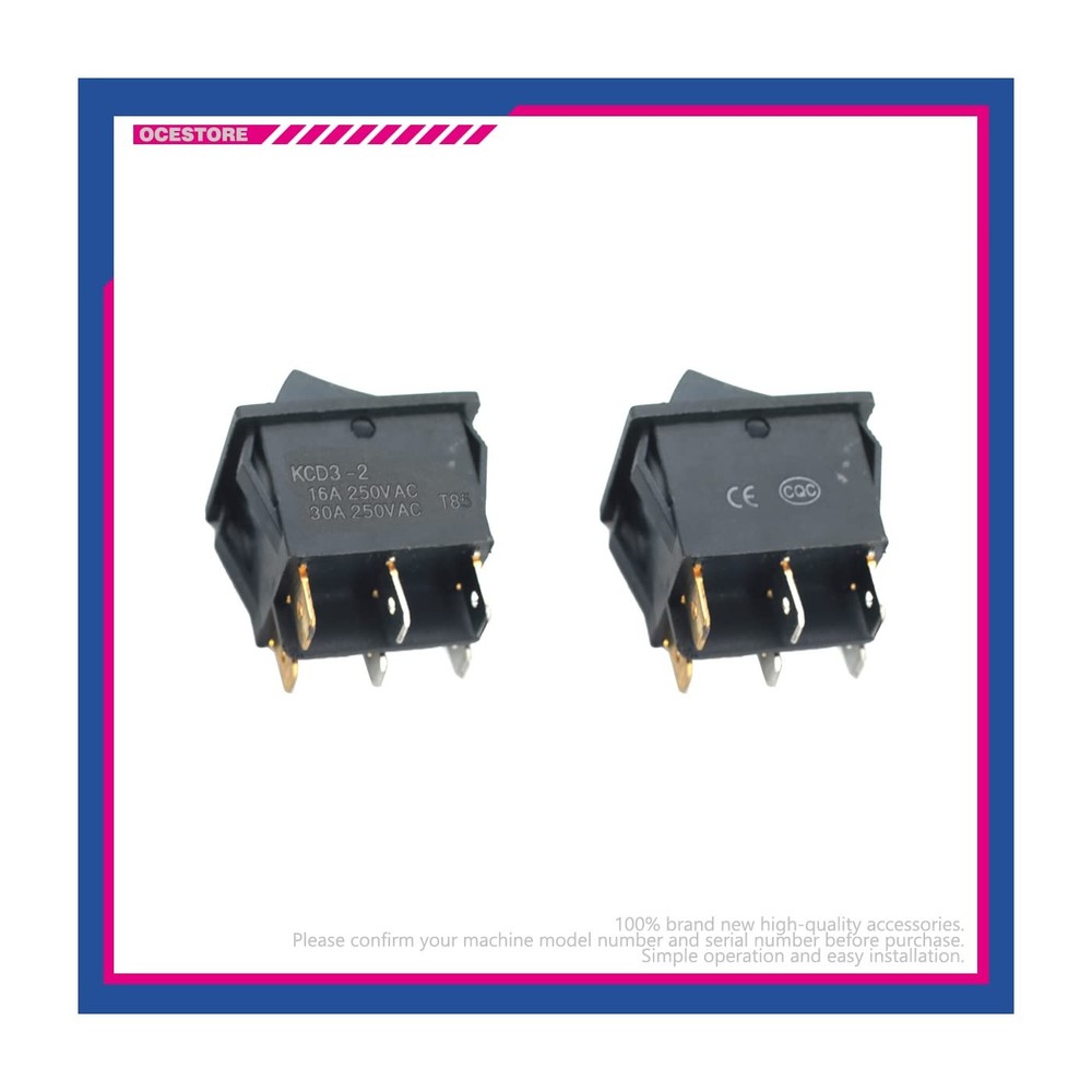 2 Pack Boat Rocker Switch 6 Pin Double Light ON Off Toggle Switch