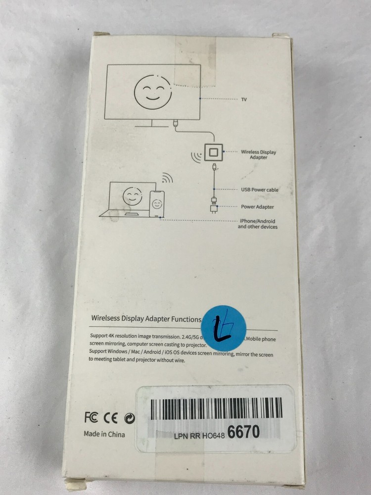 Wireless Display Adapter 5G + 2.4G Dual Band