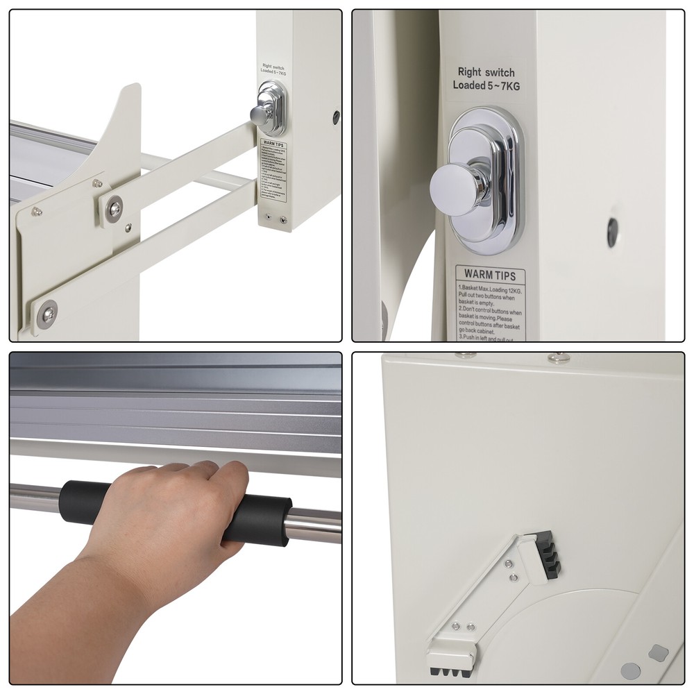 2-Tier Pull Down Shelf Upper Wall Cabinet Storage Organizer For 24inch Cabinet