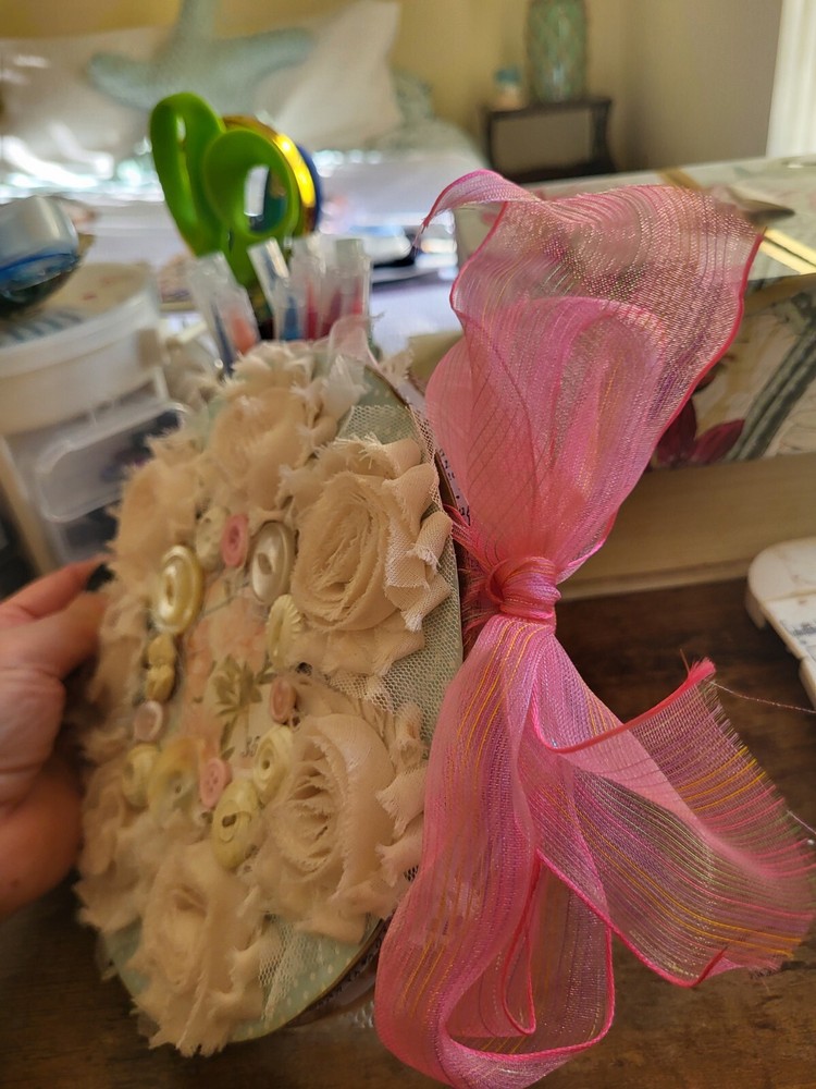 Antique Round Floral Journal