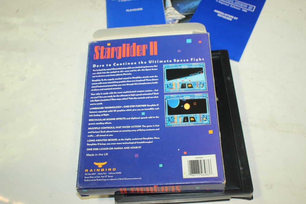 Starglider II Amiga Atari ST Computer Game by Rainbird