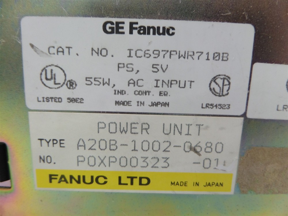 GE Fanuc A20B-1002-0680 55W AC Input Power Supply Module