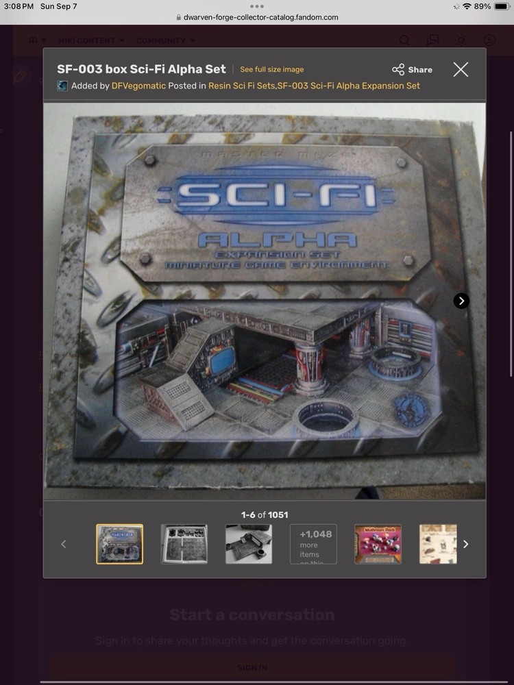 Dwarven Forge Sci-Fi Alpha Expansion  Set VG