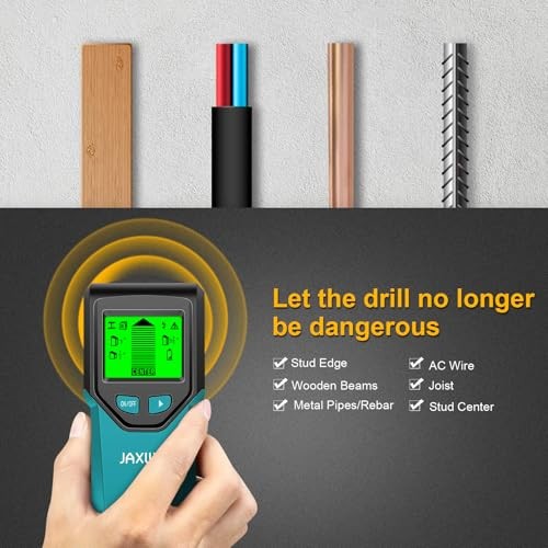 Stud Finder Wall Scanner - 5 in 1 Stud Finder Tool w/Microprocessor Chip cyan