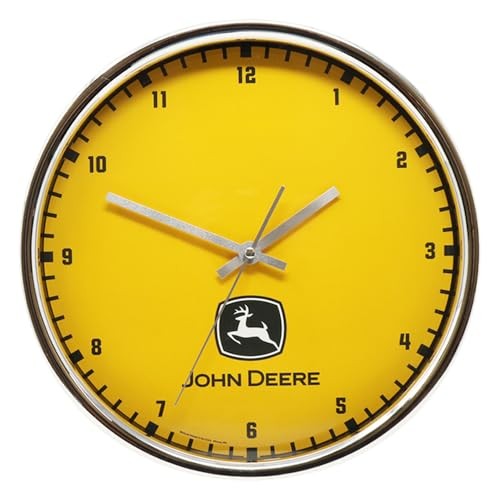 John Deere Chrome Wall Clock (Yellow), Construction