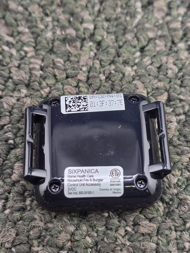 Sixpanica 2-Way Wireless Personal Panic Transmitter Black For ADT Command System