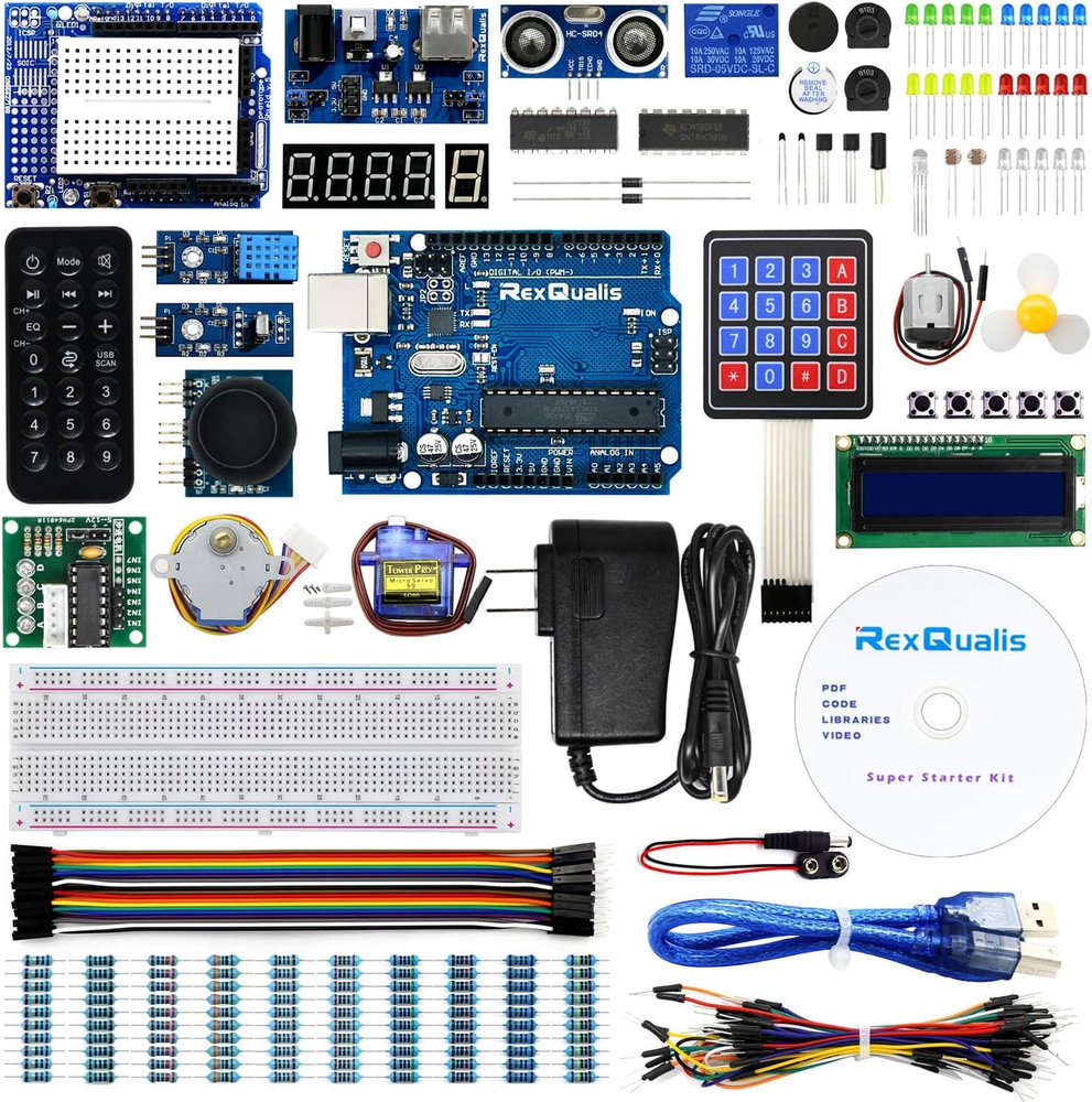 Super Starter Kit Based on Arduino UNO R3 with Tutorial and Controller Board Com