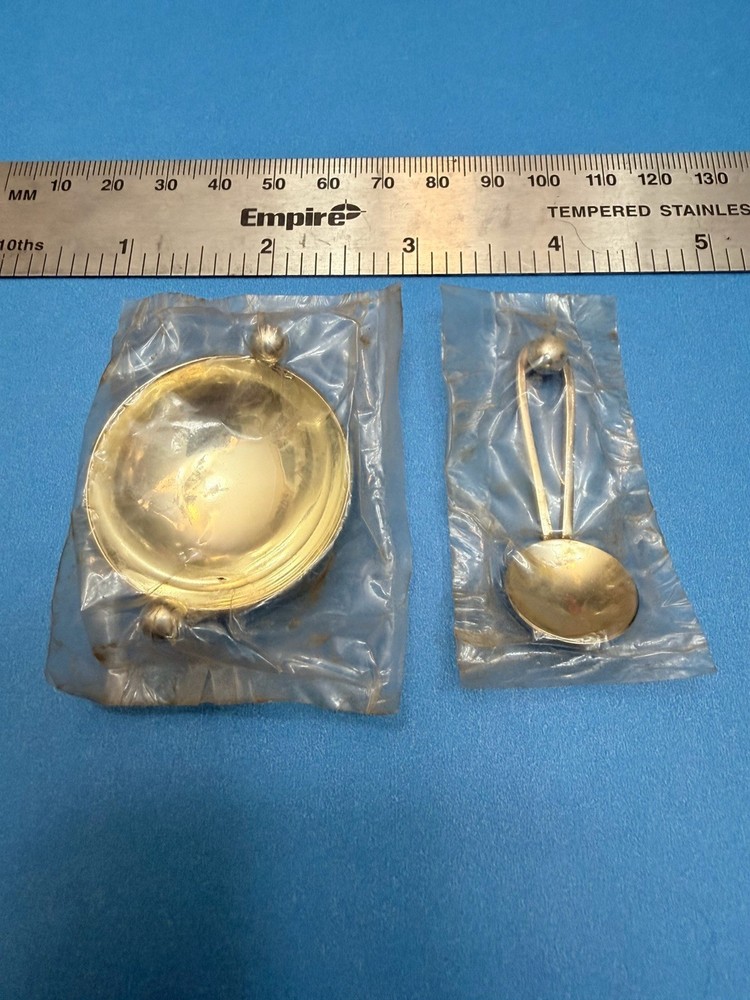1972 Doskow Sterling silver Small Bowl And Spoon