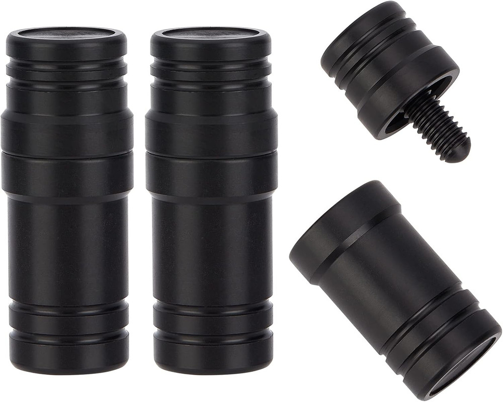 3 Pair Stick Joint Protector, 5/16 X 18 Pool Joint Thread Cap Black Pool Cue Joi