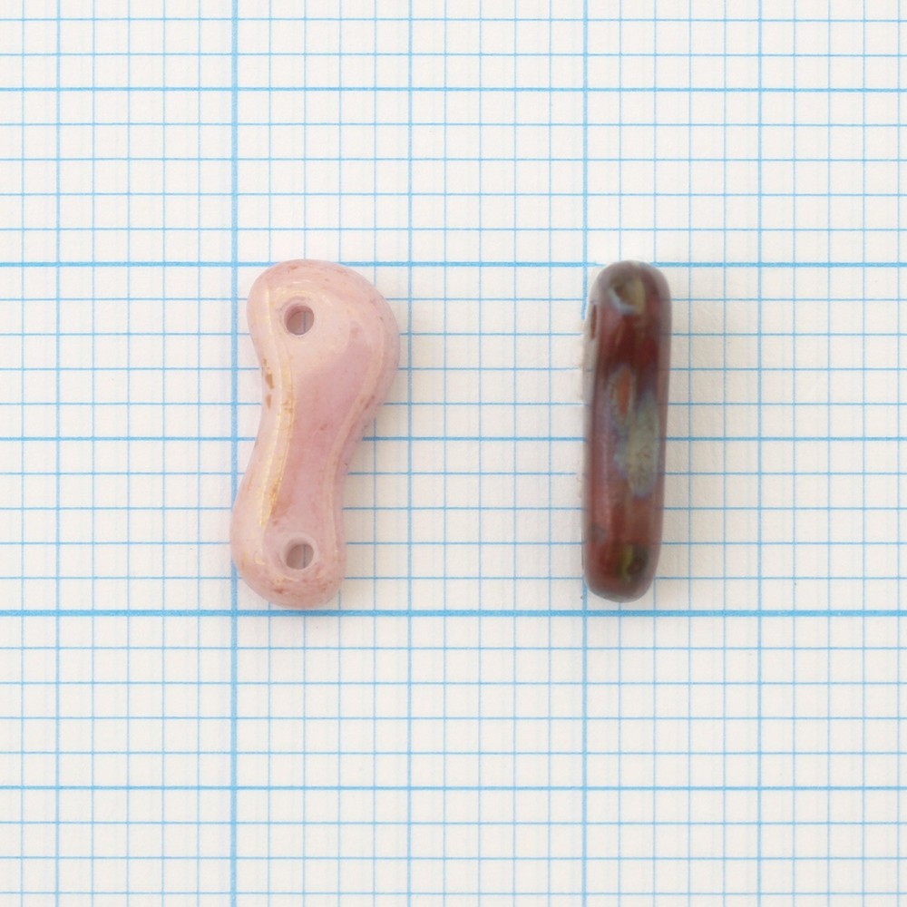 Lynx 2-Hole Ruby Bead 3mm x 10mm