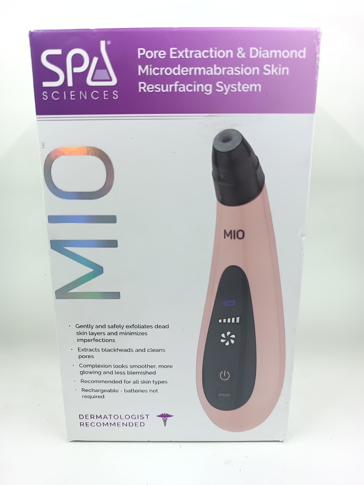 Spa Sciences MIO Microdermabrasion Pore Extraction Skin Resurfacing System Pink