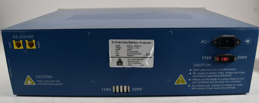 MTI Corporation BST8-3 8 Channels Battery Analyzer