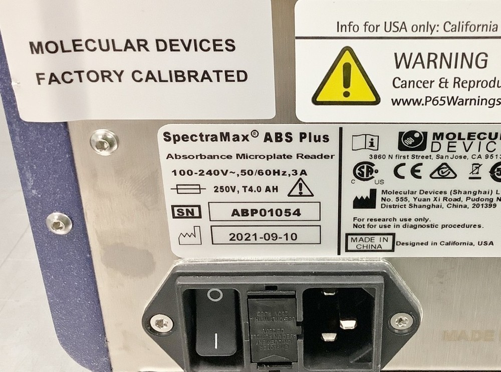 Molecular Devices SpectraMax ABS Plus Microplate Reader with Warranty SEE VIDEO