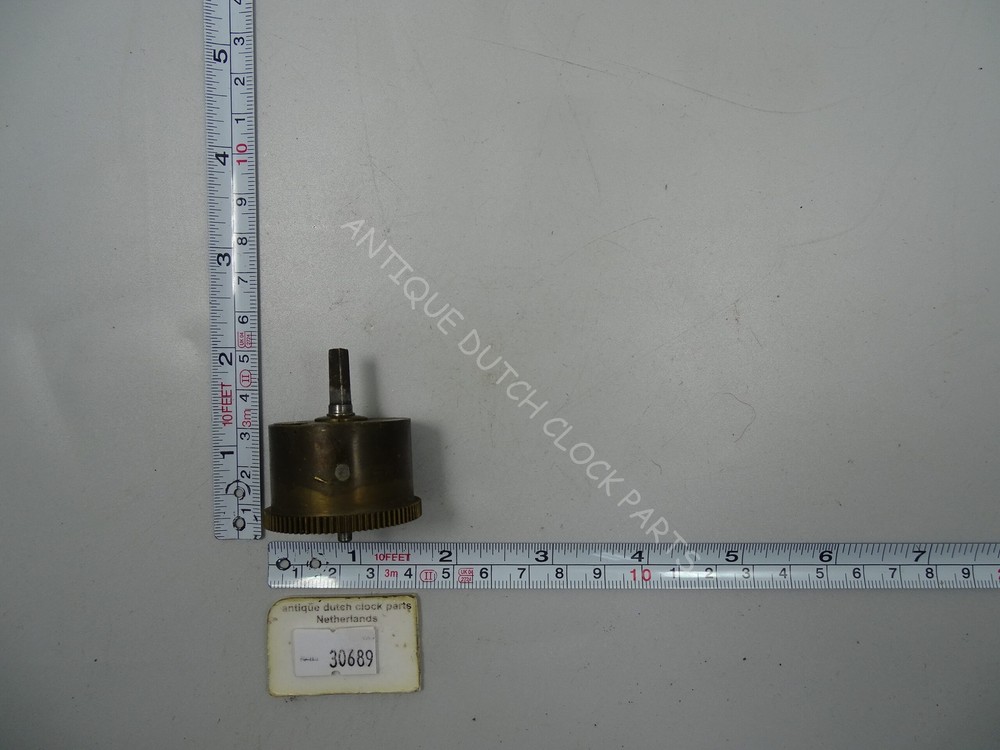 ORIGINAL MAIN SPRING BARREL FOR FRENCH CLOCKWORK