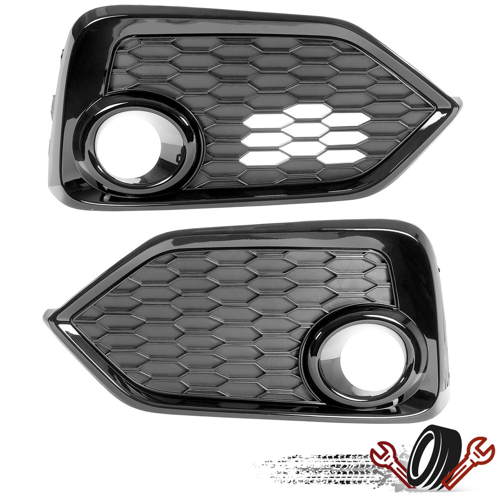 Fog Light Trim Bezel Covers For 2017 2018 2019 Honda Civic Hatchback Left+Right