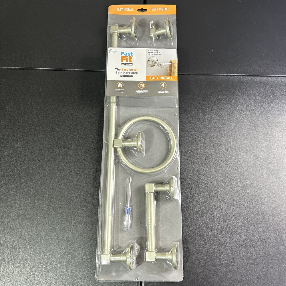 Fast Fit Bathroom Hardware 4pc ✅