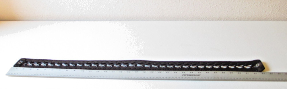 Unknown Possibly Handcrafted Black Leather 33" + Belt or Strap Incomplete/Other