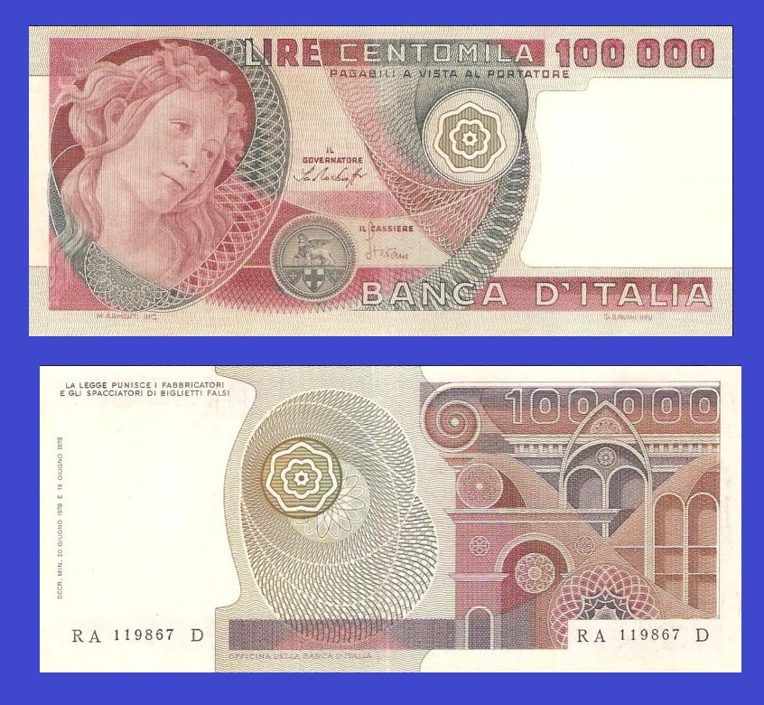 Italy 100000 lire 1978 * Copy