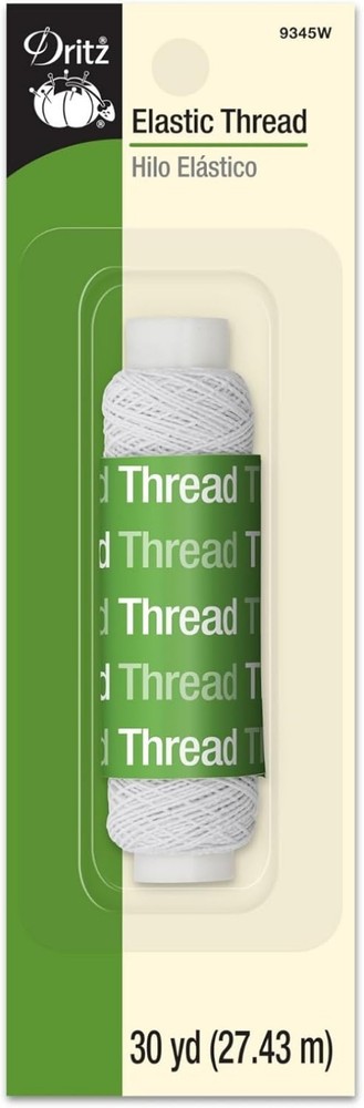 30 Yards Elastic Sewing Thread White