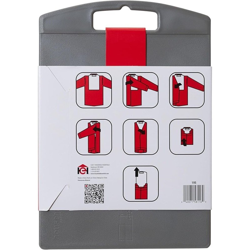 Shirt Folding Tool Uniformly Fold Clothes Space Saving Easy Glide Handle New