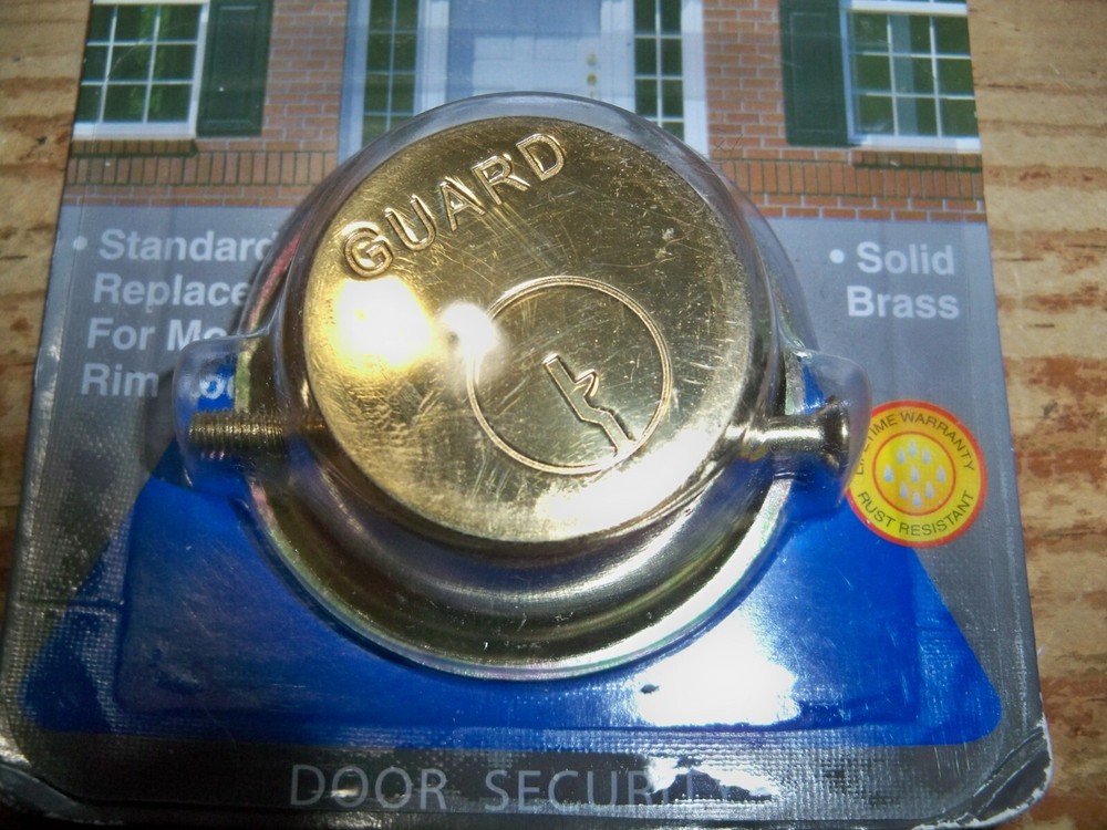 GUARD Door Security -- No. 160 -- Dummy Rim Cylinder -- Solid Brass