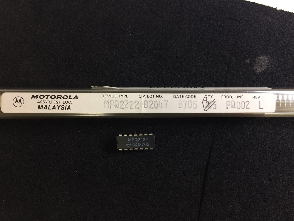 MPQ2222 MOTOROLA TRANS Array 4 NPN SMD 14-PDIP 6 PIECES