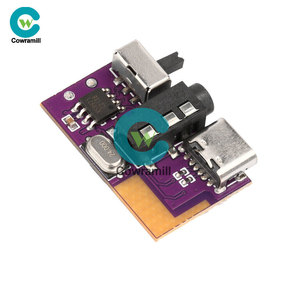 5pcs Type-C DC3.5V-5V 5W Mono Audio Amplifier Bluetooth Decoding Board TWS 3.5mm