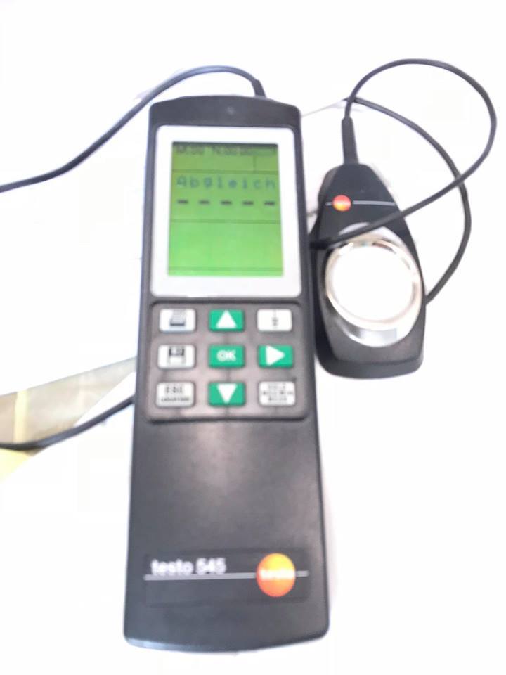Testo 545 Light Meter Datalogger, Multi-Point POWER ON.