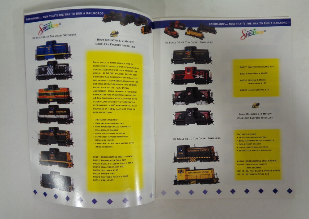 Bachmann Spectrum 1997-1998 Mini Catalog