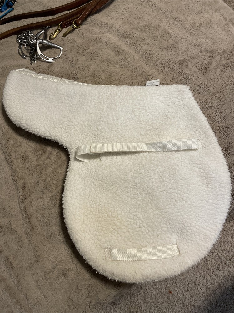 White English Saddle Pad